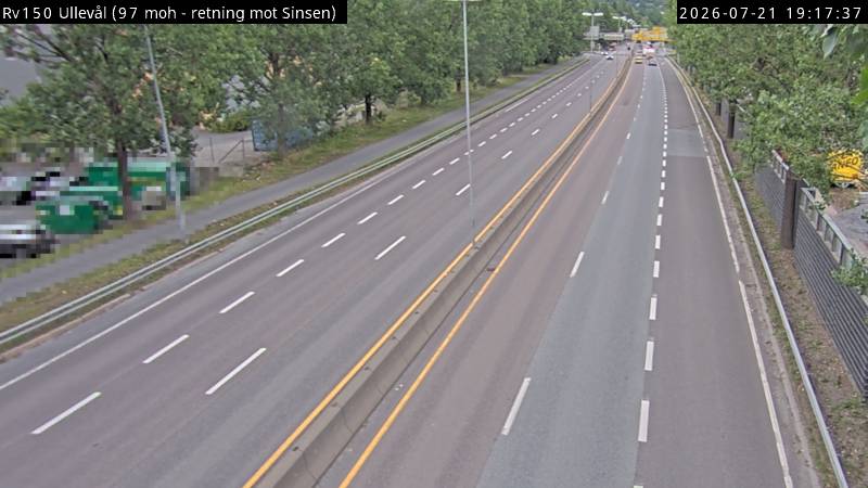 Webkamerabilde fra Ullevål, retning Tåsen