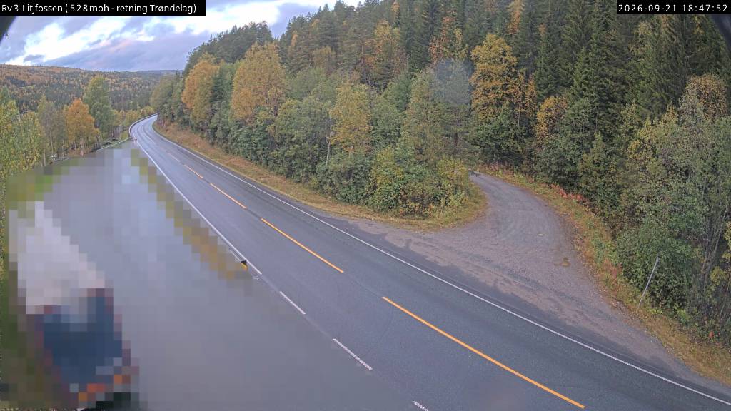 Litjfossen — Trøndelag road camera