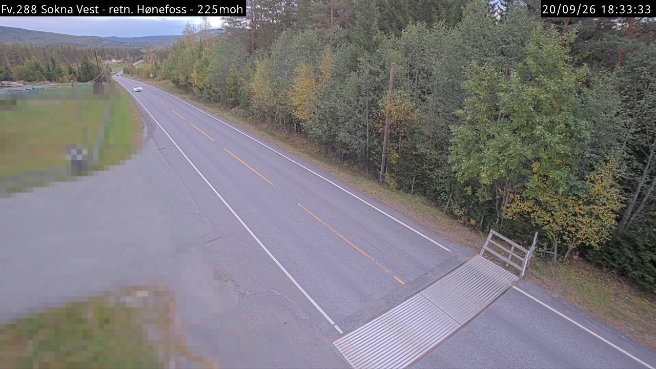 Sokna vest — Sokna road camera