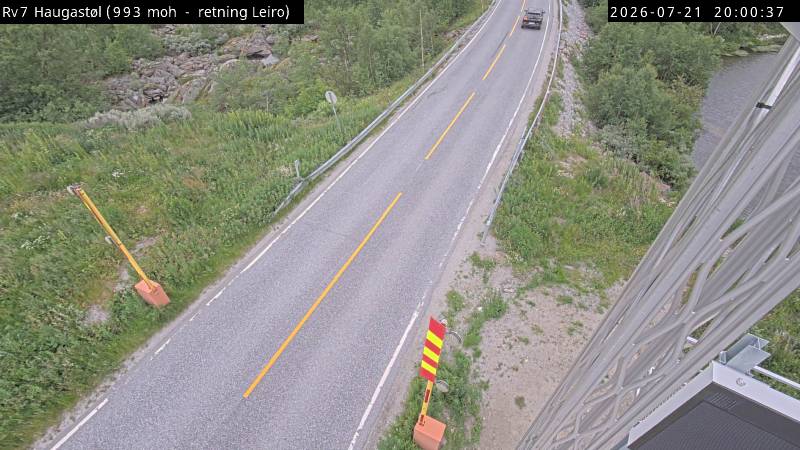 Webkamerabilde fra Haugastøl, retning Leiro