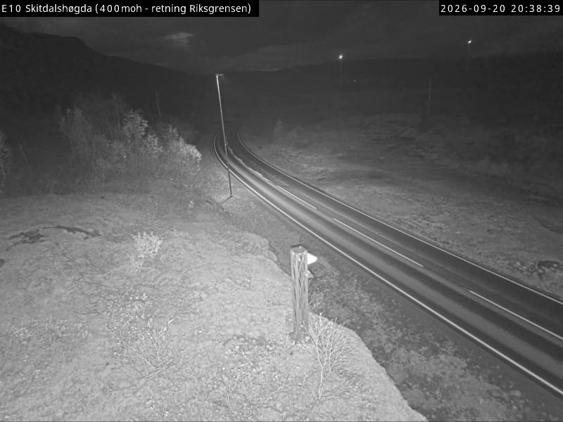 Skitdalshøgda — Riksgrensen road camera