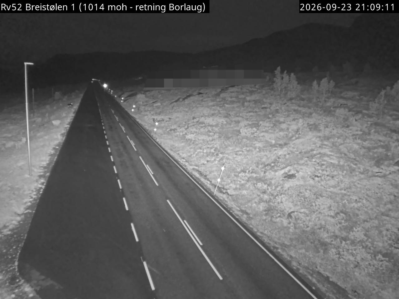 Webkamerabilde fra Breistølen, retning Borlaug