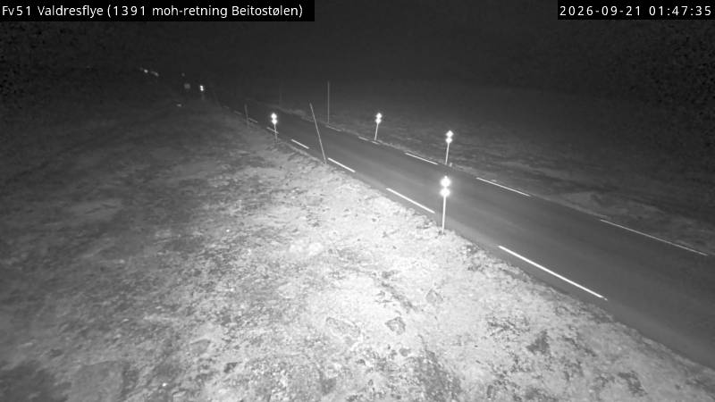 Valdresflye — Beitostølen road camera