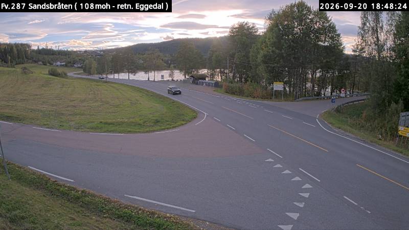 Sandsbråten — mot Eggedal road camera