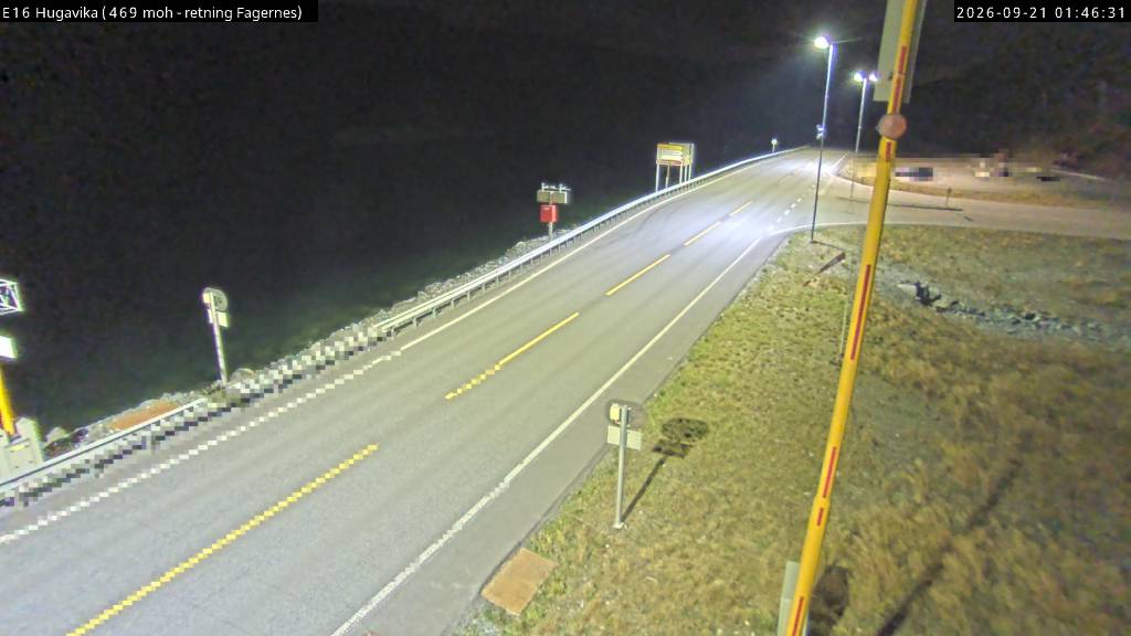 Hugavika — Fagernes road camera