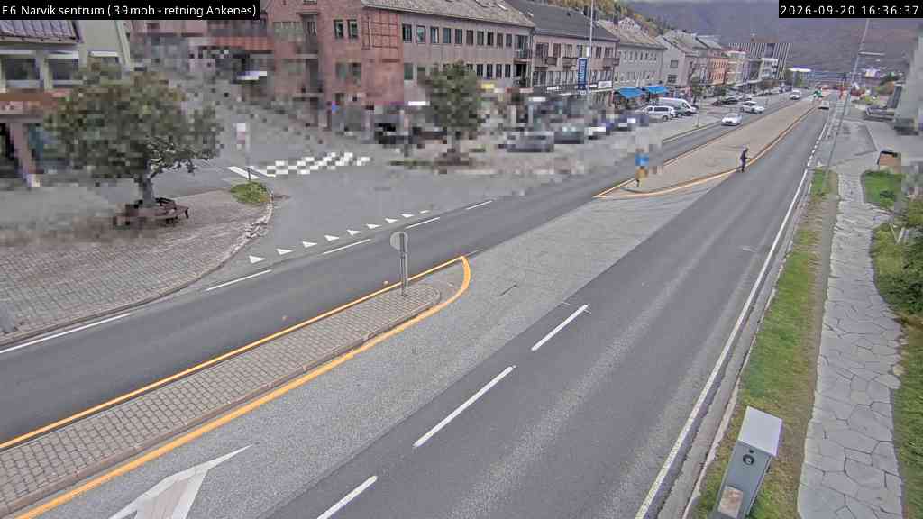 Narvik sentrum — Ankenes road camera