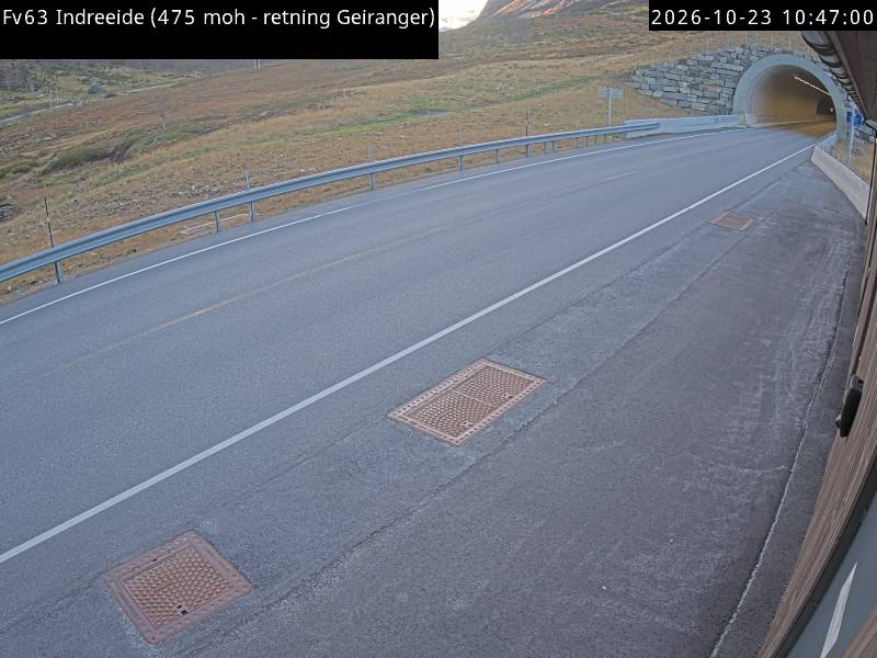 Indreeidtunnelen — Indreeidstunnelen road camera