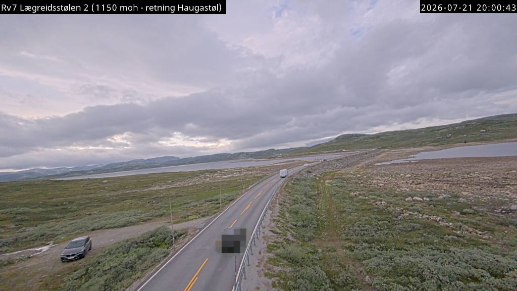 Webkamerabilde fra Lægreidstølen, retning Haugastøl