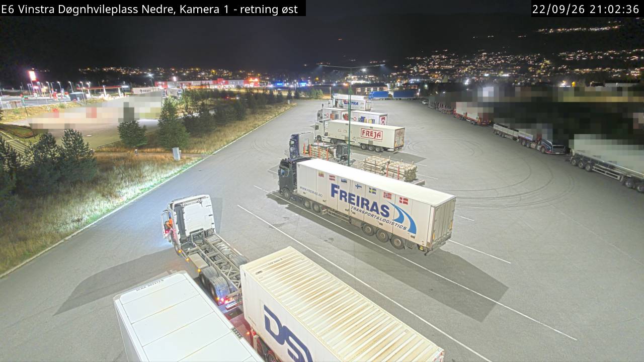 Vinstra Døgnhvileplass Nedre road camera
