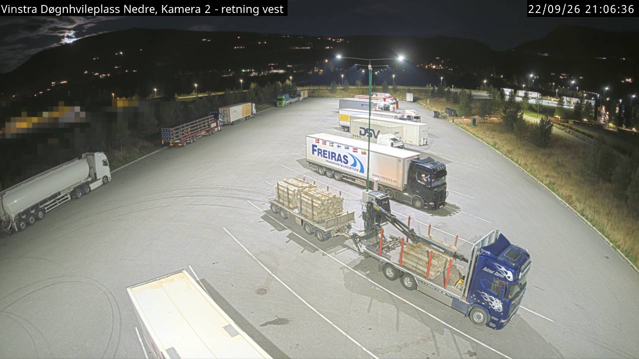 Vinstra Døgnhvileplass Nedre road camera